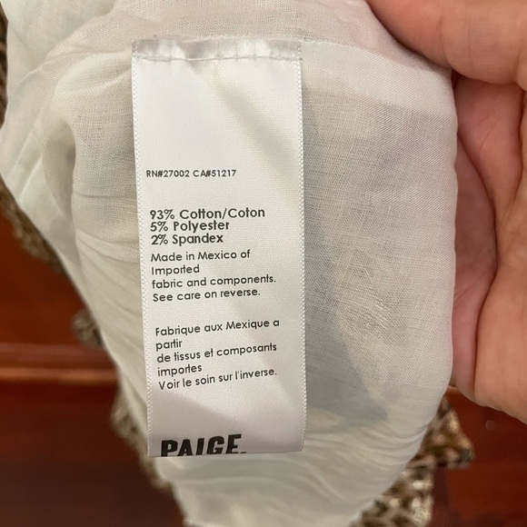 Leopard Print Metallic Bronze Dress by PAIGE Noah Sweetheart Neck S Party Event - Picture 7 of 10